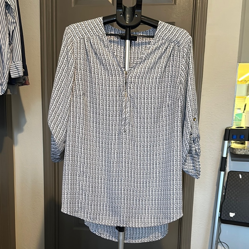 Black and White Relaxed Tunic